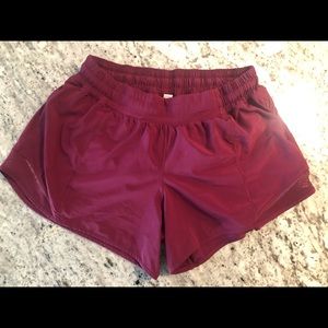 lululemon running shorts - size 10 tall
